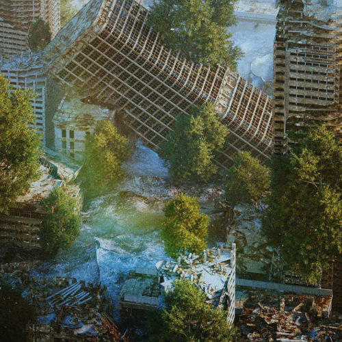 Illustration d'effondrement d'Abel Chan Arce alias Polygonatic