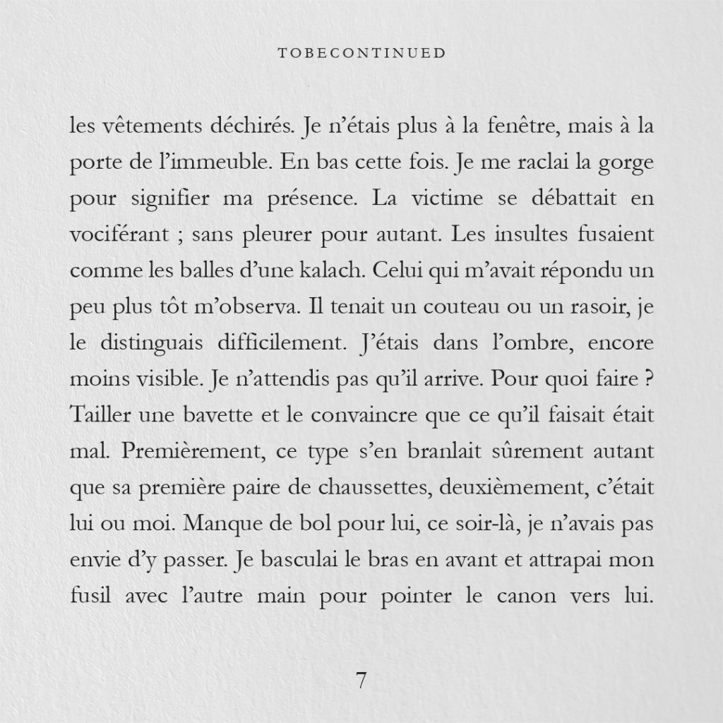 Tobecontinued - extrait chapitre 1 Tobecontinued - extrait chapitre 1